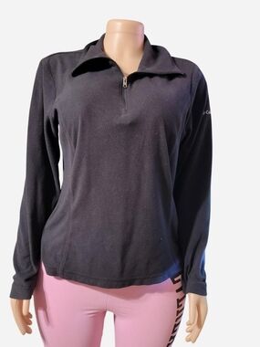 Columbia Black Women's Half-Zip Fleece Top